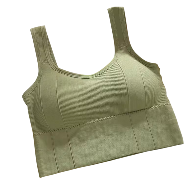 Женский спортивный бюстгальтер Push Up для йоги и фитнеса one size 60-90 green - Фото 1 Женский спортивный бюстгальтер Push Up для йоги и фитнеса one size 60-90 green - изображение 1