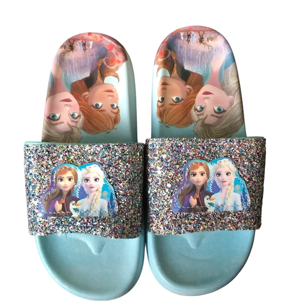 Дитячі шльопанці «Крижане серце» Frozen Magic Slides для дівчаток, блакитні 36-37р - Фото 2 Дитячі шльопанці «Крижане серце» Frozen Magic Slides для дівчаток, блакитні 36-37р - зображення 2