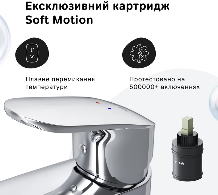 Смеситель для умывальника AM.PM Like F8093000 - Фото 4 Смеситель для умывальника AM.PM Like F8093000 - изображение 4