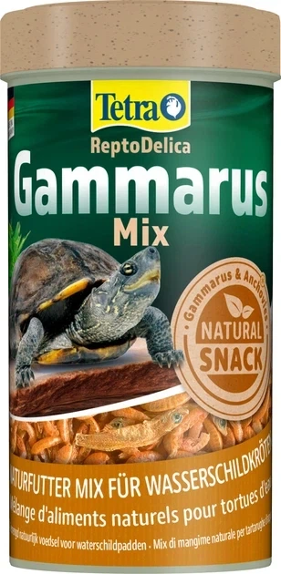 Повнораціонний корм Tetra ReptoMin Mix Gammarus для водних черепах 250 мл - Фото 1 Повнораціонний корм Tetra ReptoMin Mix Gammarus для водних черепах 250 мл - зображення 1