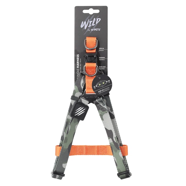 M-Pets Wild Jungle Dog Harness - Шлея с принтом джунгли и фастексом для маленьких, средних и крупных пород собак M/2x46-70 см (6953182726111) - Фото 1 M-Pets Wild Jungle Dog Harness - Шлея с принтом джунгли и фастексом для маленьких, средних и крупных пород собак M/2x46-70 см (6953182726111) - изображение 1