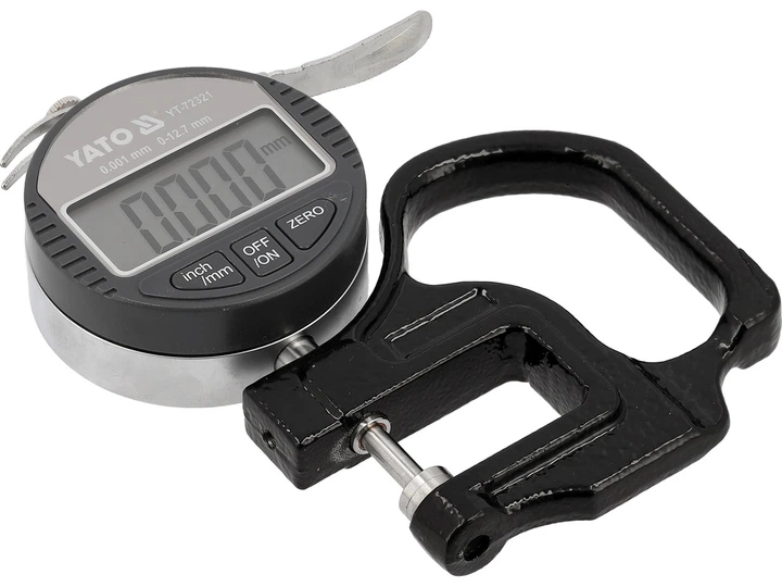 Товщиномір Yato YT‑72321 годинниковий 12.7 мм / 0.001 мм (5906083122392) - зображення 3