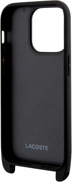 Etui Lacoste do iPhone 15 Iconic Petit Pique Crossbody Black (LCHCP15SSPVCK) - obraz 3