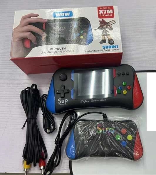 Інтерактивна консоль SUP X7M (С 64449) 500 ігор, 1200 mAh, кольоровий HD дисплей 3,5 дюймів, додатковий джойстик - Фото 4 Інтерактивна консоль SUP X7M (С 64449) 500 ігор, 1200 mAh, кольоровий HD дисплей 3,5 дюймів, додатковий джойстик - изображение 4