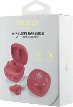 Навушники Guess Iridescent 4G Printed Logo Bluetooth 5.3 Wireless + Doc Station Fuschia (3666339343200) - зображення 4