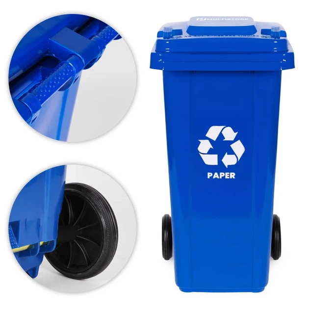 Набір контейнерів для сміття EcoToys 5819 120 л х 3 шт (MO-120G-8-9-13) - зображення 6