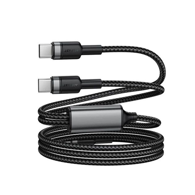 USB кабель AceFast C22-02, Type-C, 1.2 м., Черный - 673660 - Фото 4 USB кабель AceFast C22-02, Type-C, 1.2 м., Черный - 673660 - изображение 4