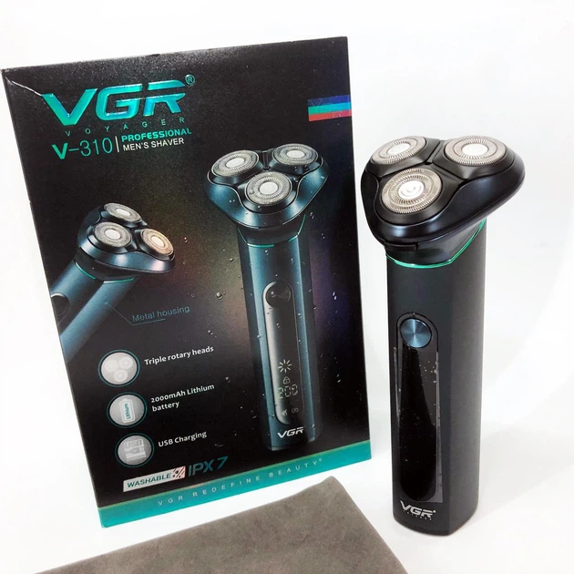 Электробритва портативная бритва VGR V-310 шейвер для бритья бороды и усов с аккумулятором - изображение 2