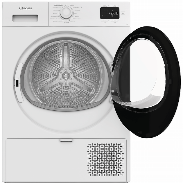 Сушильная машина Indesit CYSD82DWBUA тепловой насос, 8кг, A+, 54,5см, дисплей, белый - изображение 4
