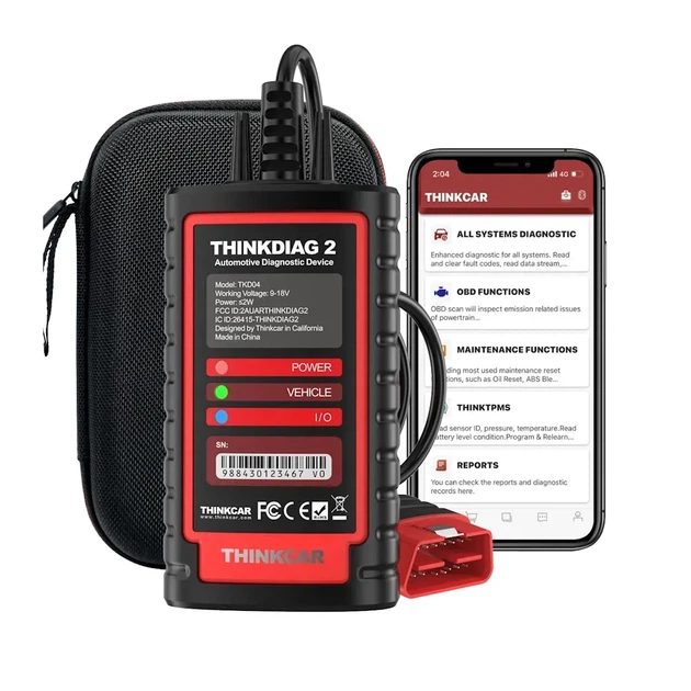 Автосканер Thinkcar ThinkDiag 2 (Android/IOS, все системы, 15 сервисных функций, 1 год обновлений, кодирование, тесты, CAN FD) - Фото 5 Автосканер Thinkcar ThinkDiag 2 (Android/IOS, все системы, 15 сервисных функций, 1 год обновлений, кодирование, тесты, CAN FD) - изображение 5
