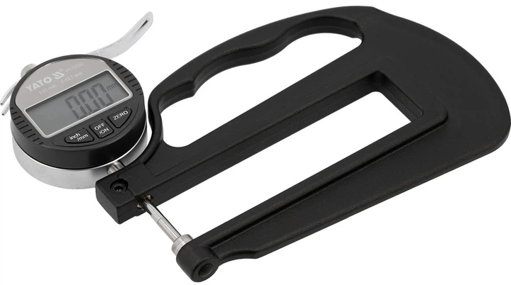 Товщиномір Yato YT-72322 цифровий для листового металу 12.7 / 0.001 мм (5906083122408) - зображення 3