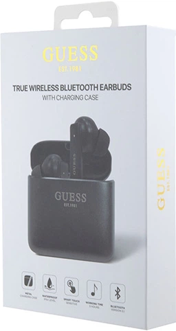 Навушники Guess Printed Logo Bluetooth 5.1 Wireless + Doc Station Black (3666339170288) - зображення 3