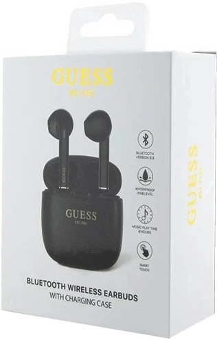 Навушники Guess Classic EST Logo Bluetooth 5.3 Wireless + Doc Station Black (3666339120832) - зображення 3