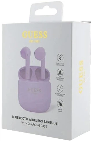 Навушники Guess Classic EST Logo Bluetooth 5.3 Wireless + Doc Station Purple (3666339120863) - зображення 3