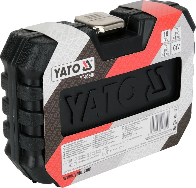 Набір ключів YATO для свічок розжарювання 18 шт. (YT-05346) - зображення 2