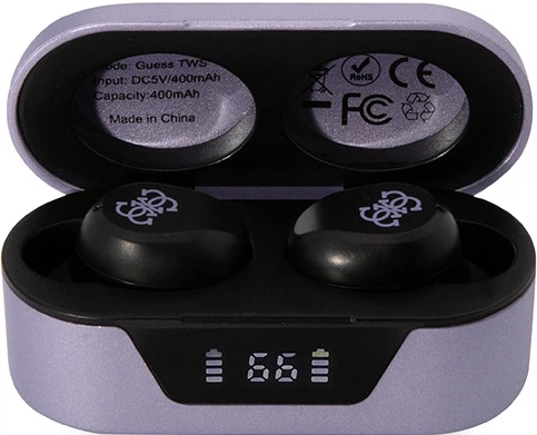 Навушники Guess Bluetooth 5.0 Wireless + Doc Station Purple (3666339111465) - зображення 3