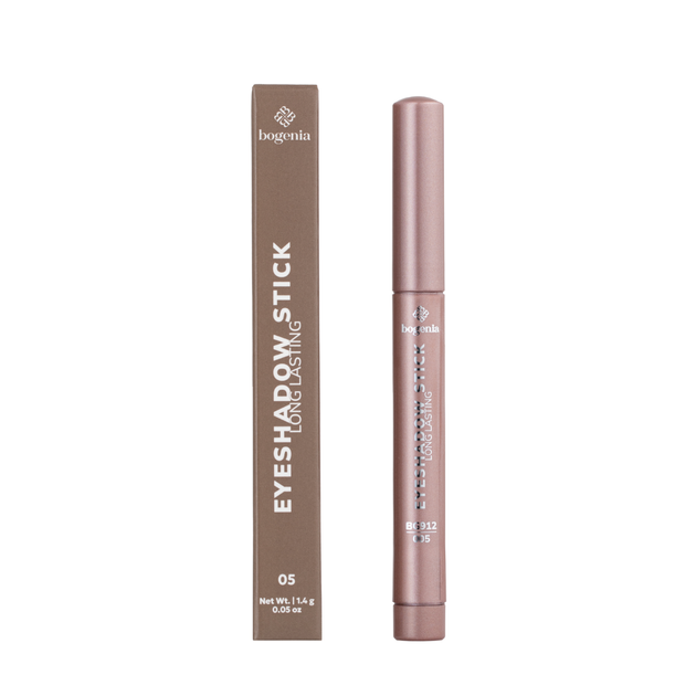Тіні-олівець для повік перламутрові Bogenia Long Lasting Eyeshadow Stick BG912, 005 Коричневі - зображення 2