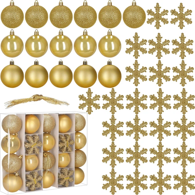 Набір ялинкових кульок Springos CA1521 6/7 см 40 шт (5908455303125) - зображення 2