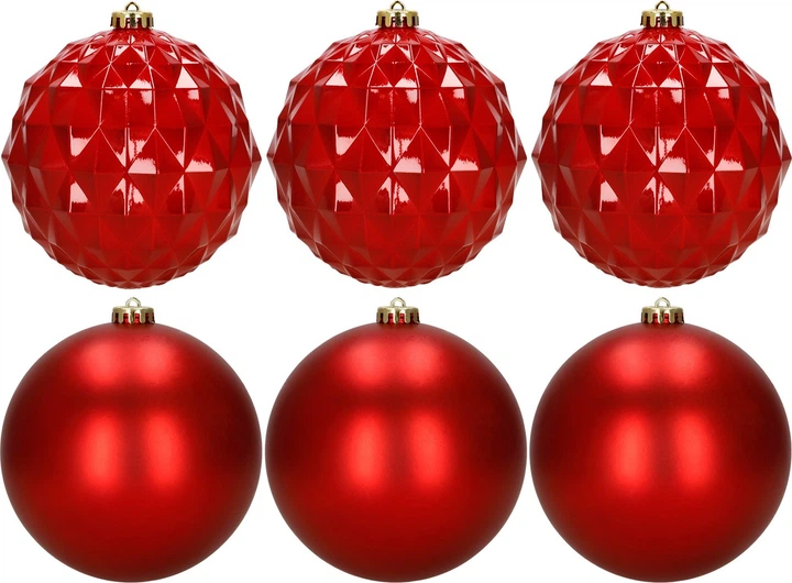Набір ялинкових кульок Springos CA1528 13.5 см 6 шт (5908455303194) - зображення 2