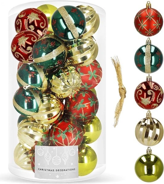 Набір ялинкових кульок Springos CA1162 6 см 30 шт (5907719461304) - зображення 2