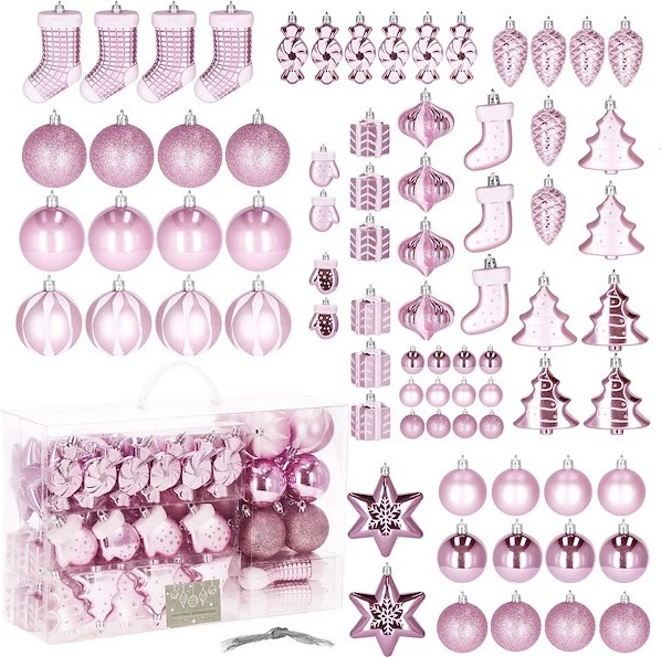 Набір ялинкових кульок Springos CA0158 4-10 см 77 шт (5907719411118) - зображення 2