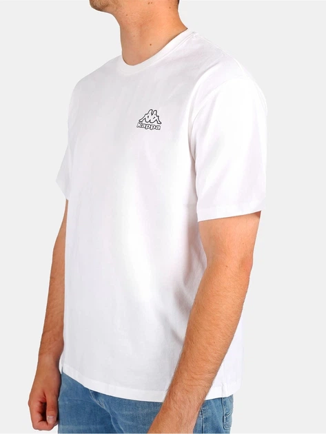 Футболка Kappa Cotton Crew Neck Біла — розмір М - зображення 4