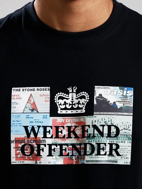 Футболка Weekend Offender Tickets Черная — размер L - Фото 2 Футболка Weekend Offender Tickets Черная — размер L - изображение 2