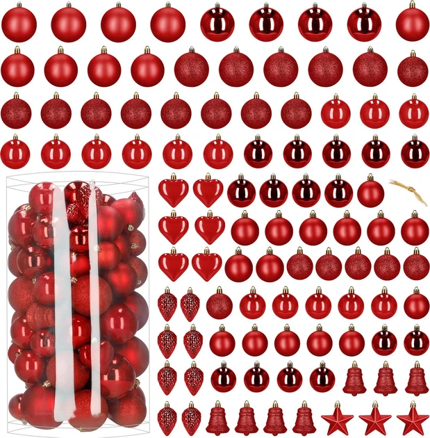 Набір ялинкових кульок Springos CA1532 4.5-7.5 см 100 шт (5908455303231) - зображення 2