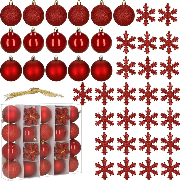 Набір ялинкових кульок Springos CA1520 6/7 см 24 шт (5908455303118) - зображення 2