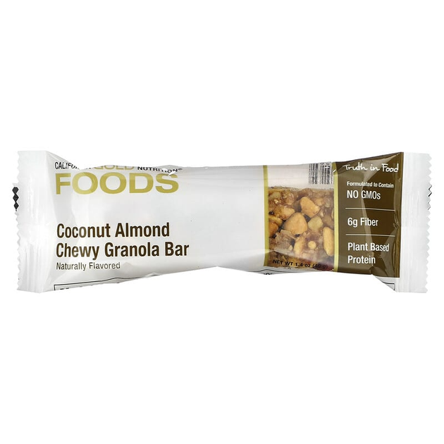 Батончики California GOLD Nutrition FOODS с кокосом, миндалем и гранолой (12 батончиков по 40 г) - изображение 4
