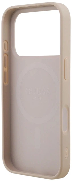Etui plecki Guess 4G Small Classic Logo MagSafe do Apple iPhone 17 Pro Pink (3666339490669) - obraz 6