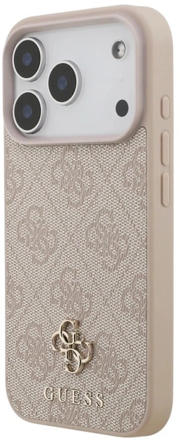 Etui plecki Guess 4G Small Classic Logo MagSafe do Apple iPhone 17 Pro Max Pink (3666339490676) - obraz 2