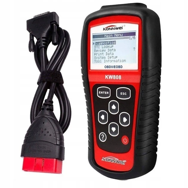 Автомобильный сканер OBDII/EOBD KW 808/5593 (1180) - изображение 2