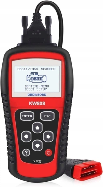 Автомобильный сканер OBDII/EOBD KW 808/5593 (1180) - изображение 4