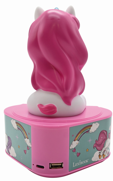 Портативна колонка Lexibook BTD80UNI з фігуркою единорога що світиться (3380743098050) - зображення 3