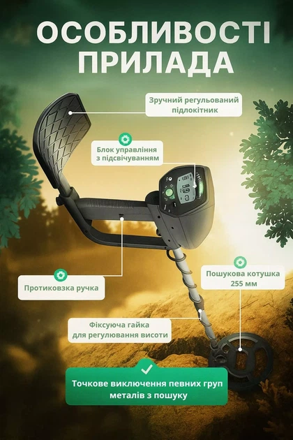 Металлоискатель с работой до 1м металлодетектор GTX5030 3 режима работы - изображение 6