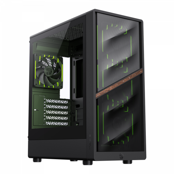 GAMEMAX Корпус комп'ютерний Mini Tower без блока живлення m-atx,itx, Tempered Glass,Mesh,USB2.0*1,USB3.0*1, aeris 330 mb - изображение 7