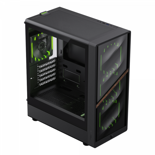 GAMEMAX Корпус комп'ютерний Mini Tower без блока живлення m-atx,itx, Tempered Glass,Mesh,USB2.0*1,USB3.0*1, aeris 330 mb - изображение 9
