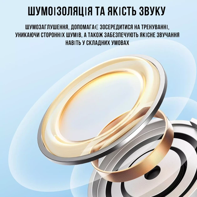 Бездротові вакуумні навушники для спорту SPORT Чорні - зображення 8