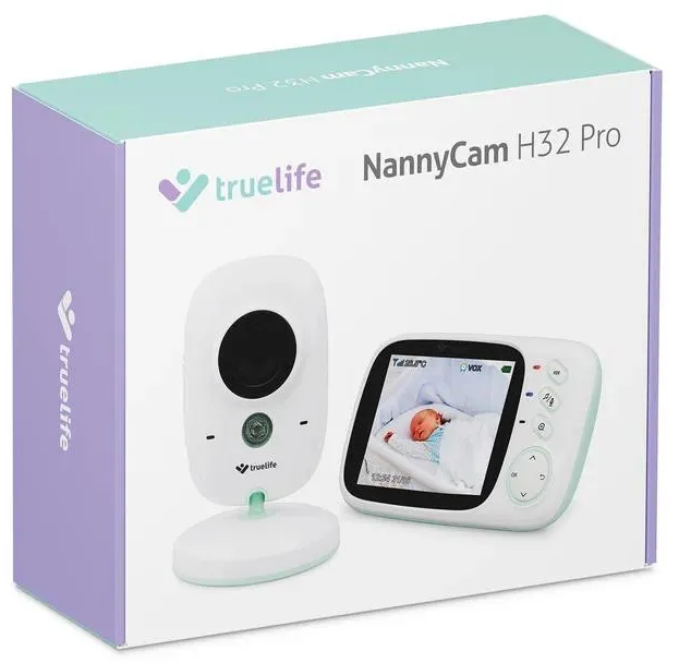 Електронна радіоняня TrueLife NannyCam H32 Pro LCD 3.2” відео (TLVMMNCH32PWB) - зображення 2
