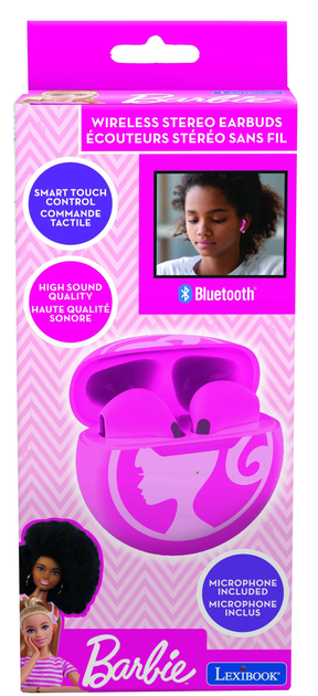 Безпровідні навушники Lexibook HPBT05BB Barbie Pink (3380743097497) - зображення 4