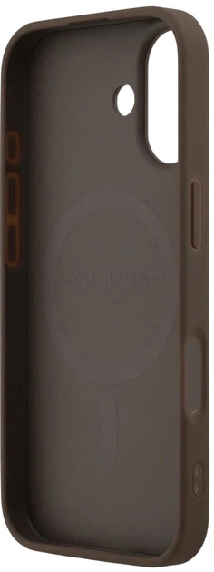 Панель Guess 4G Printed Stripes MagSafe для Apple iPhone 17 Brown (3666339491406) - зображення 6