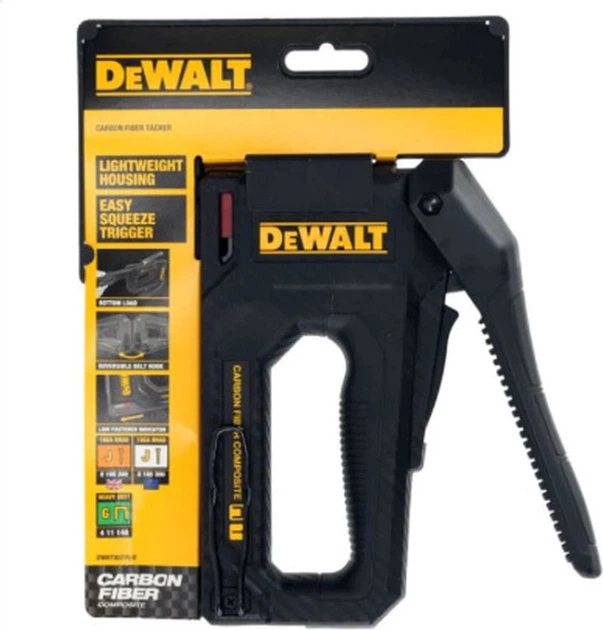 Zszywacz ręczny DeWalt 2 w 1 z włókna węglowego (DWHT80276-0) - obraz 2