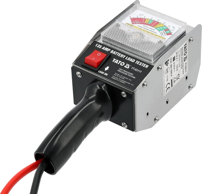 Тестер акумуляторних батарей YATO 6/12 В YT-83111 (5906083126499) - зображення 4