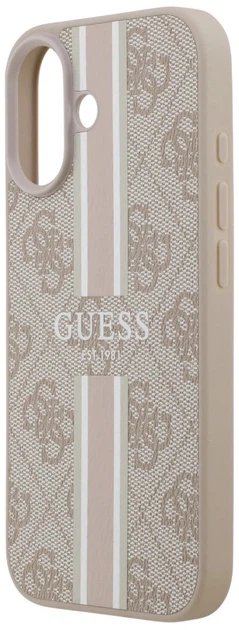 Панель Guess 4G Printed Stripes MagSafe для Apple iPhone 17 Pink (3666339491444) - зображення 5