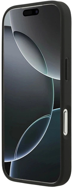 Etui plecki Guess 4G Strap Triangle Logo MagSafe do Apple iPhone 17 Pro Max Black (3666339526498) - obraz 5