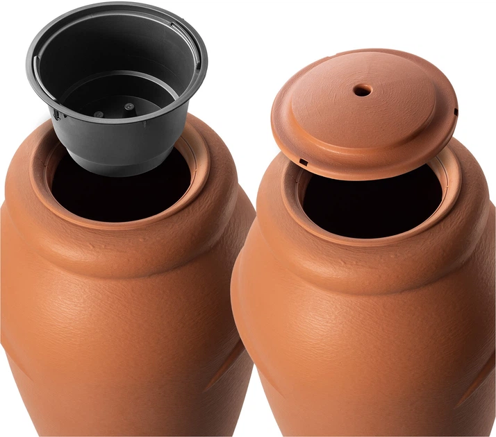 Zbiornik na deszczówkę Kadax Vidor z zestawem przyłączeniowym i podstawką 210 l (K10846) - obraz 2