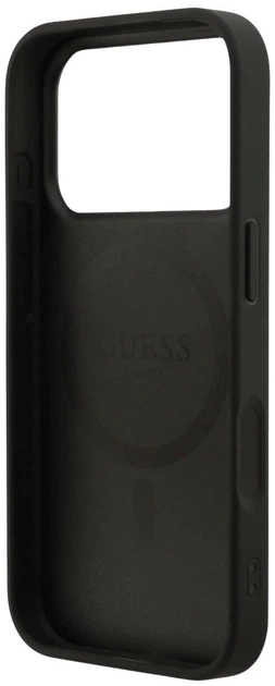 Etui plecki Guess 4G Ring Classic Logo MagSafe do Apple iPhone 17 Pro Max Black (3666339490997) - obraz 6