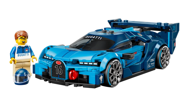 Конструктор Lego Спортивный Автомобиль Bugatti Vision Gran Turismo Hyper Speed Champions 77253 - изображение 3