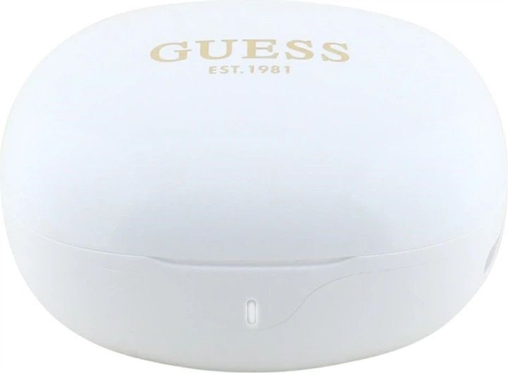 Słuchawki Guess Flat Classic Logo Electroplated TWS White (GUTWST7FCEEH) - obraz 5